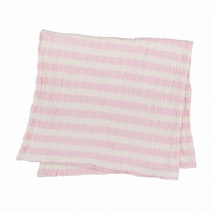 Плед-накидка Barine - Stripe Muslin pembe рожевий 77x82