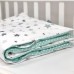 Постільна білизна в ліжечко Маленька Соня - Baby Design Stars м'ятний поплін