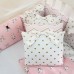Постельное белье в кроватку Маленькая Соня - Shine Алиса пудра (7 предметов)