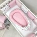 Кокон-позиционер Маленькая Соня Baby Design Stars серо-розовый