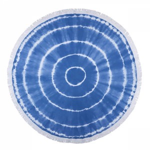 Полотенце Barine Pestemal - Swirl Roundie 150x150 Blue