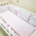 Постільна білизна в ліжечко Маленька Соня - Art Design Геометрія Рожева (6 предметів)