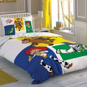 Детское постельное белье TAC - Disney Toy Story 4 Adventure ранфорс полуторный на резинке