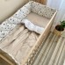 Постільна білизна в ліжечко Маленька Соня - Baby Dream Stars бежевий (6 предметів)