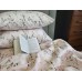 Постельное белье Комфорт-Текстиль Неженка розовая ранфорс гофре (жатка) двухспальный 180x215
