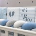 Бортики для детской кроватки Маленькая Соня Art Design Голубая геометрия