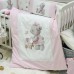 Постельное белье в кроватку Маленькая Соня - Kids Toys Мишка розовый (7 предметов)