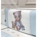 Постельное белье в кроватку Маленькая Соня - Kids Toys Мишка синий (7 предметов)