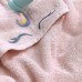 Полотенце-уголок Единорог розовый