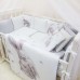 Постільна білизна в ліжечко Маленька Соня - Magic Зайка срібло (7 предметів)