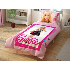 Детское постельное белье TAC - Disney Barbie Cek полуторный на резинке