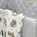 Постельное белье в кроватку Маленькая Соня - Baby Mix Тедди серый (6 предметов)