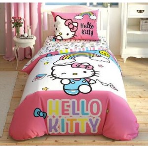Детское постельное белье TAC - Disney Hello Kitty Rainbow полуторный