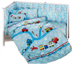 Наборы в детскую кроватку с бортиками и одеялом